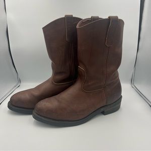 Red Wing Shoes 2214 Pecos Steel Toe Brown Leather Boots Size 12 E